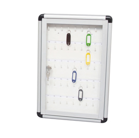 Bacheca murale portachiavi - 30x45 cm - 45 posti chiave - metalplus