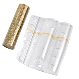 Blister portamonete - 20 cent - fascia arancio - iternet - sacchetto da 100 blister