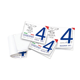 Blocco pigna4 - 240x330mm - 4 angoli - 20fg - 200gr - ruvido - pigna