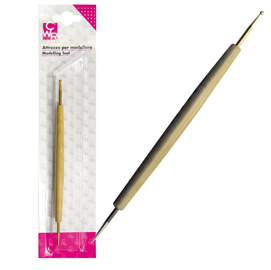 Bulino - doppia punta in acciaio per sbalzo/embossing - 18.5cm - cwr