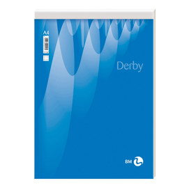 Blocco note derby - bianco - 210 x 297mm - 60gr - 70 fogli - bm