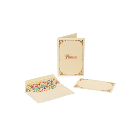 Biglietto semplice con busta - 100 x 150mm - kartos - conf. 10 biglietti