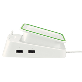 Base di appoggio e caricatore universale per tablet - bianco - leitz complete
