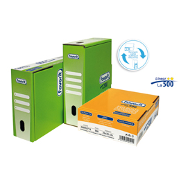 Buste forate la 500 - linear - buccia - 22x30 cm - trasparente - favorit - conf. 500 pezzi