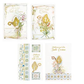 Biglietto auguri cresima - 4 soggetti assortiti - kartos