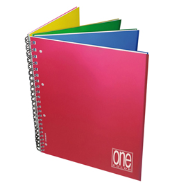 Blocco spiralato one color 4x4 - a4 - 1 rigo - 80gr - 120 fogli - blasetti