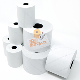 Blister rotoli carta termica bpa free - 62,5mmx30mt Ø50mm - 10 pezzi - rotomar