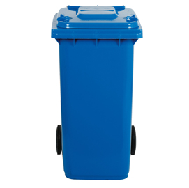 Bidone carrellato - 48x55x93 cm - 120 l - blu - mobil plastic