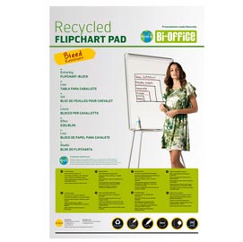 Blocchi per lavagna earth - 65x98 cm - 50 fg - bianco - bi-office