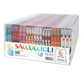 Bustina in nylon - 25x12cm - fantasie assortite - lebez - espositore 24 bustine