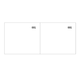 Blocco scontrino a 2 sezioni - bianco - 100 copie - numerate - 5,8x13cm - 160000010 - semper