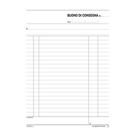 Blocco buoni di consegna - 21,5x14,8cm - 50 fogli - 164583300 - flex