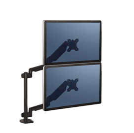 Braccio portamonitor doppio verticale platinum series - fellowes