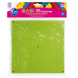 Base costruzioni micro - in abs - 25x25cm - colori assortiti - cwr