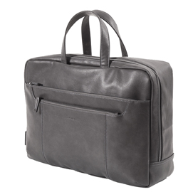 Borsa gate convertibile - ecopelle -  42x28x14cm - grigio - intempo