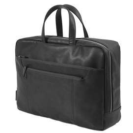 Borsa gate convertibile - ecopelle - 42x28x14cm - nero - intempo