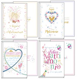 Biglietto auguri - matrimonio - 11,7x17 cm - kartos