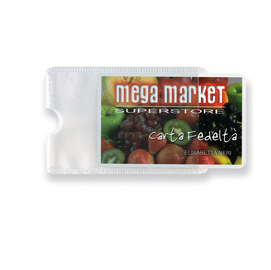 Busta porta card - 5,8x8,7 cm - 1 tasca - trasparente - sei rota