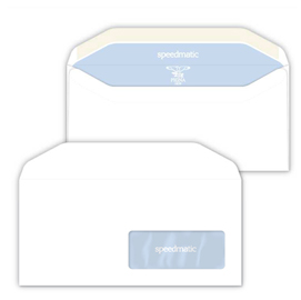 Buste bianche speedmatic - con finestra - 110x230 mm - 80 gr - pigna - conf. 500 pezzi