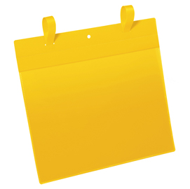 Buste con fascette di aggancio - a4 orizzontali - giallo - durable - conf. 50 pezzi
