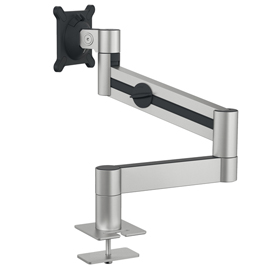 Braccio portamonitor - per 1 monitor - con perno per foro passacavo - durable