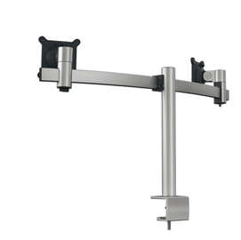 Braccio portamonitor estensibile - per 2 monitor - durable