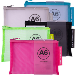 Busta zip - nylon - 16,8 x 12,5 cm - colori assortiti - apli