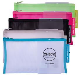 Busta zip - nylon - 23 x 13 cm - colori assortiti - apli