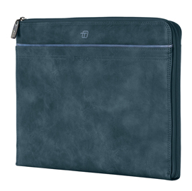 Borsa offiicebag bluegate - 38 x 30 x 2 cm - blu - in tempo