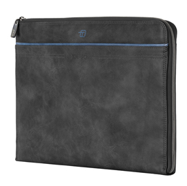 Borsa offiicebag bluegate - 38 x 30 x 2 cm - nero - in tempo