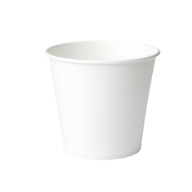 Bicchiere in carta - 100 ml - bianco - signor bio - conf. 50 pezzi