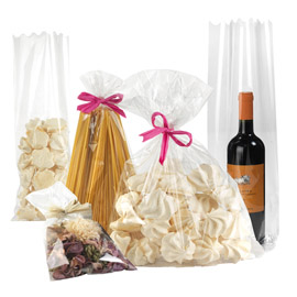 Busta regalo crystal - 12 x 17,5 cm - 30 micron - trasparente - pnp - conf. 100 pezzi