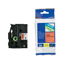 Brother - nastro -  nero/rosso - tze461 - 36mm x 8mt