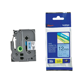 Brother - nastro -  nero/blu - tze531 - 12mm x 8mt