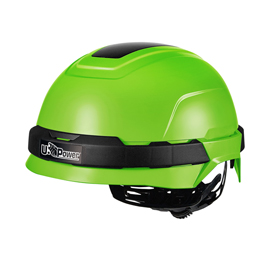 Casco protettivo antares verde fluo regolabile u-power