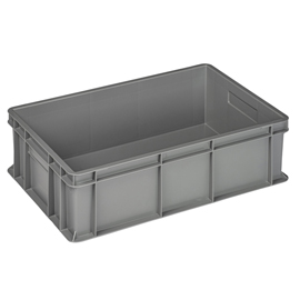 Cassa industriale europa - 60 x 40 x 17 cm - 32 l - pp - grigio - mobil plastic