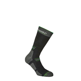 Calze corte tecniche blow - taglia s (36-39) - nero/verde fluo - u-power - conf. 2 paia