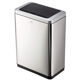 Cestino con sensore no touchduo - 2 x 20 l - 46,5 x 27 x 65 cm - acciao/ppl - argento metallizzato - durable