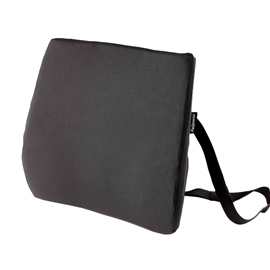 Cuscino lombale confort breyta - 33 x 38 x 9 - in tessuto - nero - fellowes