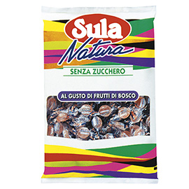 Caramelle sula - gusto frutti di bosco - sula - busta 1 kg