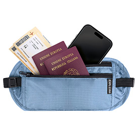 Cintura da viaggio explora - 25 x 14,5 cm - tessuto - azzurro - lebez