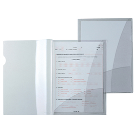 Cartelline con tasche capri 69/2 - pvc - 21x29,7 cm - cristallo - sei rota - conf. 5 pezzi