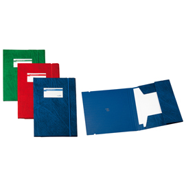 Cartellina 3 lembi archivio 3l f - con elastico - colpan® - 25x35 cm - rosso - sei rota