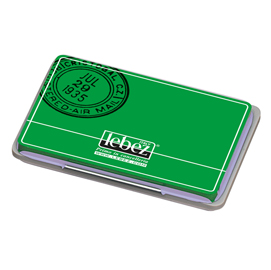 Cuscinetto per timbri - 16,5x9 cm - blu - lebez