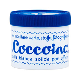 Colla in pasta - barattolo in plastica - pasta adesiva - 125 gr - bianco - coccoina