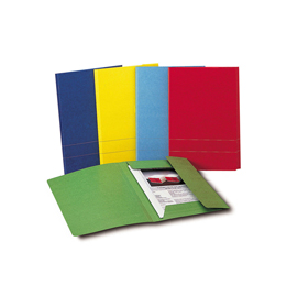 Cartellina 3 lembi king cart - 300 gr - 24,3x34 cm - giallo - king mec