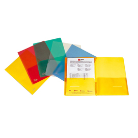 Cartellina con tasche full - 21x29,7 cm - trasparente - king mec