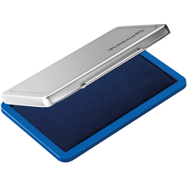 Cuscinetto per timbri - 7x11 cm - blu - pelikan