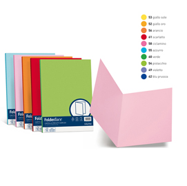 Cartelline semplici luce - 200 gr - 25x34 cm - verde - favini - conf. 50 pezzi