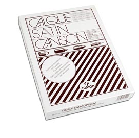 Carta lucida satinata per disegno manuale - a4 - 500 fogli - 90/95gr - per fotocopie/stampe laser - canson